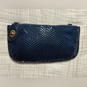 Joy Susan Faux Python Mini Crossbody Wristlet Clutch